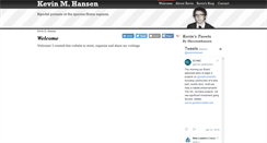 Desktop Screenshot of kevinmhansen.com